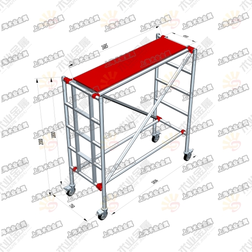 定制鋁合金腳手架一層